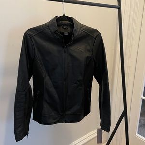 RD style Black Leather Jacket